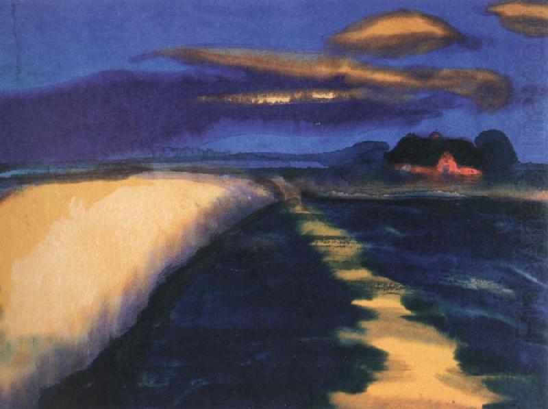 wheat field, Emil Nolde